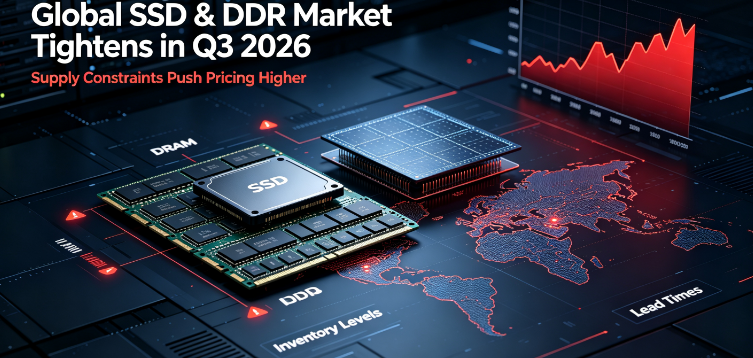 Globala SSD- och DDR-priser stiger under tredje kvartalet 2026 bland AI-drivet tätt utbud; GUDGA upprätthåller stabil leverans för globala B2B-partners