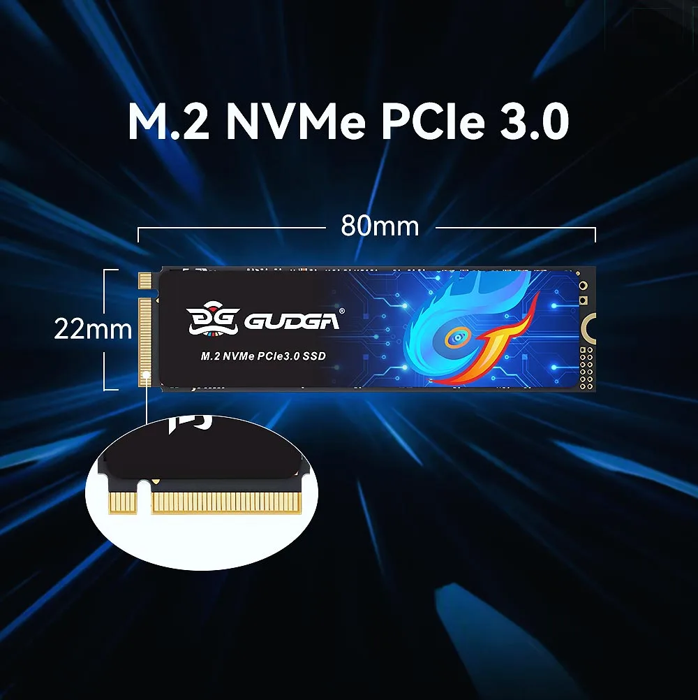 PCIE Gen3.0X4 2280 M.2 Nvme SSD