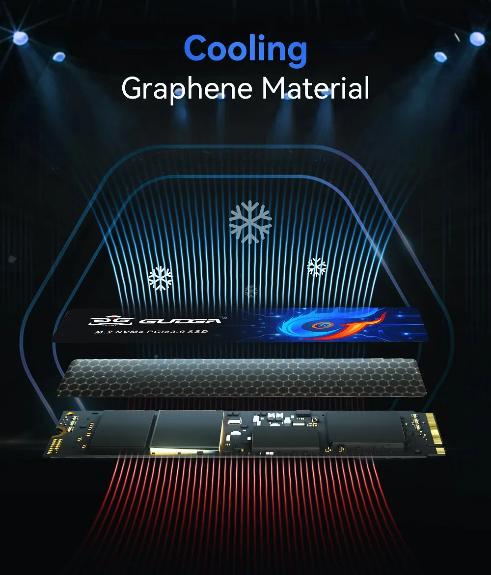 PCIE Gen3.0X4 2280 M.2 Nvme SSD